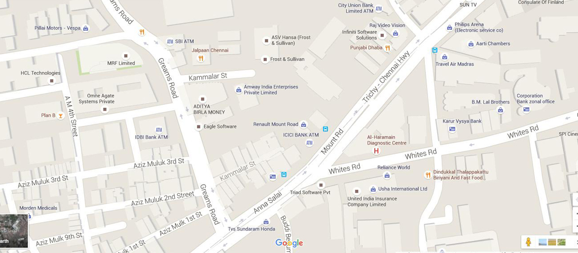 Chennai School of Business Map